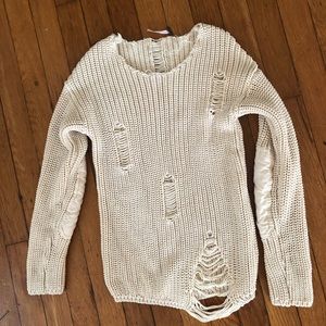 Destructed sweater